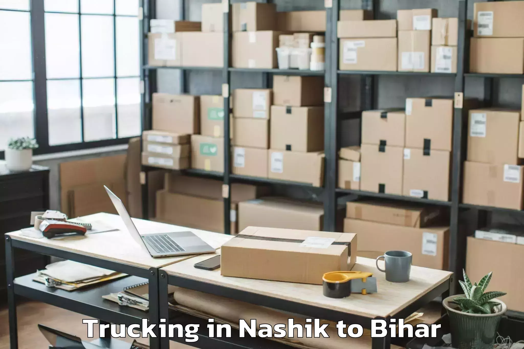 Book Nashik to Bathnaha Trucking Online